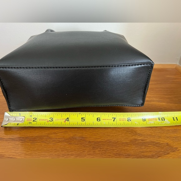 New Ted Baker London black mini purse crossbody top handles floral embellishment - Picture 11 of 14